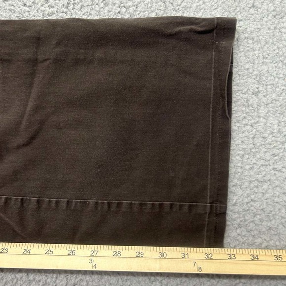 Body By Victoria Pants Womens Size 12  32X33 Chico Straight Brown - Picture 7 of 10